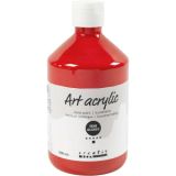 Acrylfarbe, Mattglänzend, Transparent, Kadmiumrot, 500ml/ 1 Fl.