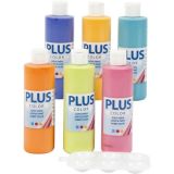 Plus Color Bastelfarbe, 6x250ml/ 1 Pck