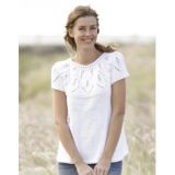 Summer Leaves Top by DROPS Design - Strickmuster mit Kit Top Größen S - XX-Large