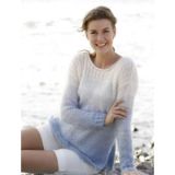 Sailing by DROPS Design - Strickmuster mit Kit Pullover mit Rippchen u - Small