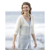 Irish Sea Cardigan by DROPS Design - Strickmuster mit Kit Jacke mit St - Large