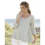 Venezia by DROPS Design - Strickmuster mit Kit A-Linie Pullover mit Sp - Medium