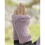 Cable Embrace by DROPS Design - Strickmuster mit Kit Handgelenkwärmer - Small/Medium