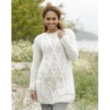 Diamond Bliss by DROPS Design - Strickmuster mit Kit Pullover mit Zopf - X-Large
