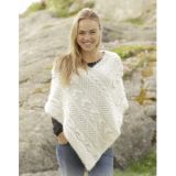 Snow Beads by DROPS Design - Strickmuster mit Kit Poncho mit versch. M - Small/Medium
