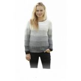 Shades of Grey by DROPS Design - Strickmuster mit Kit Pullover mit run - Small