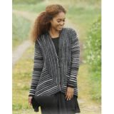 Midnight Roads by DROPS Design - Strickmuster mit Kit Jacke mit Kragen - Small