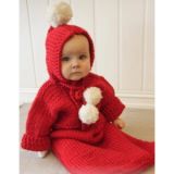 The First Noel by DROPS Design - Strickmuster mit Kit Baby-Fußsack Grö - 2 år