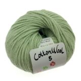 Gepard Garn CottonWool 5 Unicolor 810 Sanftgrün