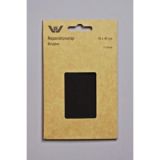 Aufbügeletikett/Reparaturpflaster Polyester/Baumwolle Schwarz 10x40cm