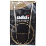 Addi Turbo Rundstricknadeln Messing 80cm 6,00mm / 31.5in US10