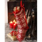 Mr. Kringle's Stocking by DROPS Design - Strickmuster mit Kit Weihnach - Mr. Kringle's Stocking by DROPS Design