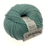 Gepard Garn CottonWool 5 Garn Unicolor 726 Petrol/Blau