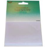 Aufbügeletikett/Reparaturpflaster Polyester/Baumwolle Weiß 10x40cm - 1