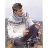 Prince of Snow by DROPS Design - Strickmuster mit Kit Sweater und Scha - 12/14 år