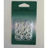 Vorhangringe Kunststoff Weiß 11mm - 25 Stk