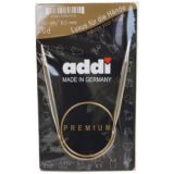 Addi Turbo Rundstricknadeln Messing 40cm 6,00mm / 15.7in US10