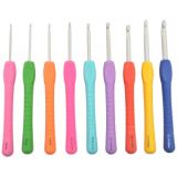 Pony Easy Grip Häkelhaken Set Aluminium 14cm 2-6 mm 9 Größen