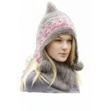 Sweet Winter Hat by DROPS Design - Strickmuster mit Kit Mütze und Schl - Small/Medium