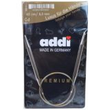 Addi Turbo Rundtsricknadeln Messing 40cm 6,50mm / 15.7in US10½