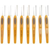Clover Soft Touch Häkelnadeln Set Kunststoff 13,5cm 0,5-1,75mm 8 Größe