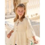 Abril by DROPS Design - Strickmuster mit Kit Jacke mit Rippchen- und R - 9/10 år