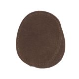 Ausbesserungs-Patches Wildleder Oval Braun 10,5x13,2cm - 2 Stück