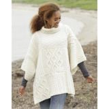 Comfort Chronicles by DROPS Design - Strickmuster mit Kit Poncho mit Ä - One Size