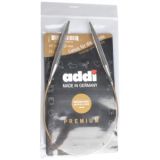 Addi Turbo Rundtsricknadeln Messing 40cm 8,00mm / 15.7in US11