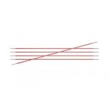 KnitPro Zing Strumpfstricknadeln Aluminium 15cm 6,50mm / 5.9in US10½ C