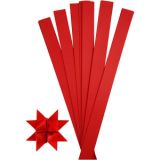 Papierstreifen für Sterne, L 73 cm, D 11,5 cm, B 25 mm, Rot, 100Streif