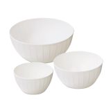 Kunststoffschüssel DELÍCIA, Set, 3-tlg., weiß