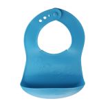 Lätzchen mit Krümeltasche BAMBINI, Schmetterlinge, blau