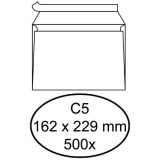 500 weiße selbstklebende Umschläge C5 162 x 229 mm