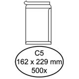 500 weiße selbstklebende Umschläge 100gr C5 162 x 229 mm