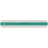 Linex Anti-Rutsch-Lineal 20 cm grün/transparent
