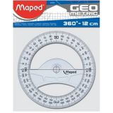 Winkelmesser Geometric 360 Grad 12 cm transparent Maped