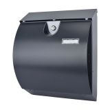 Edelstahl Briefkasten mit Zeitungsfach, Modell M