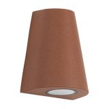 Cone Wandleuchte Corten mit Lichtsensor LED