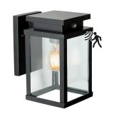 Jersey Wandleuchte Bewegungssensor Schwarz mit LED