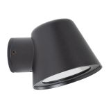 Vita Cup Wandleuchte mattschwarz mit Lichtsensor LED