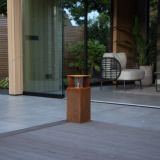 Marina 40 Square Gartenleuchte Corten