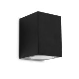 Geo Wandleuchte Schwarz mit Lichtsensor LED