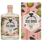 Six Dogs Honey Lime 70cl - Limette - Honig Gin Geschenkverpackung