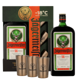Jagermeister + 3 Schnapsgläser 1ltr Bitters