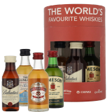 World Favourite Whiskies (4x5cl bottles) 20cl Whisky Geschenkverpackung