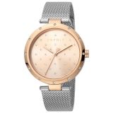 Esprit ES1L214M0095 DamenarmbandUhr mit grauem Mesh-Armband