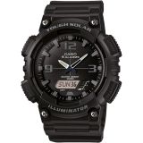 Casio AQ-S810W-1A2VDF Tough Solar Analog-Digital Schwarzes Harz Herrenuhr