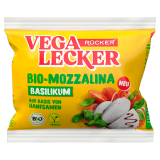 Rücker Vega Lecker Bio Mozzalina mit Basilikum vegan 100g