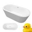 TroniTechnik Freistehende Badewanne Acrylwanne PIPERI
